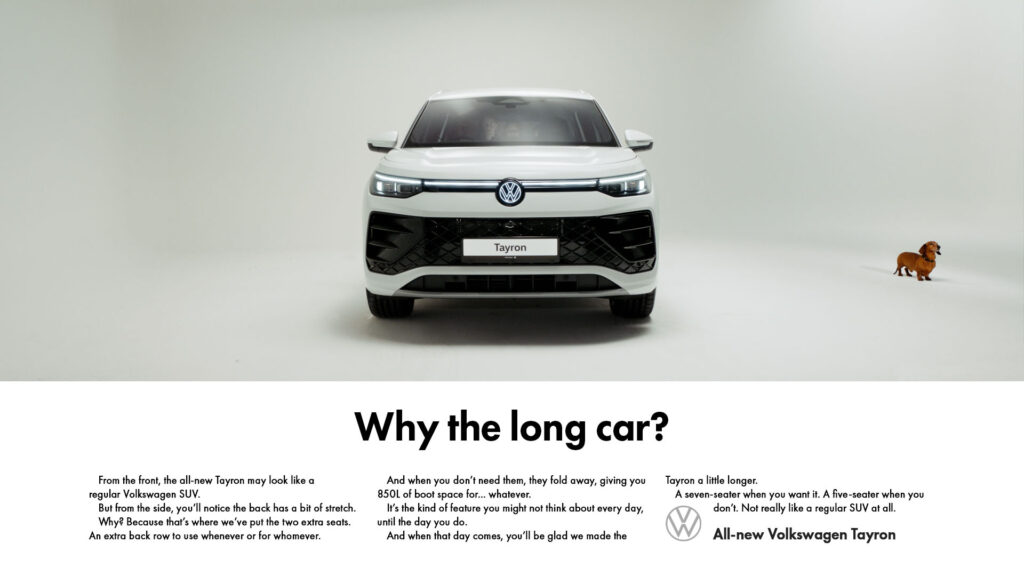 volkswagen tayron perro salchicha