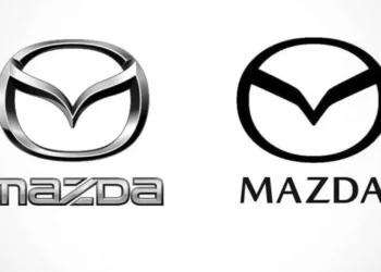mazda logo change