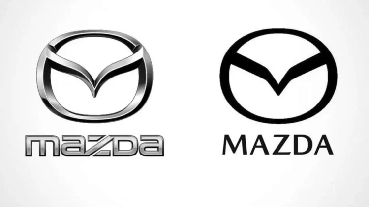 mazda logo change