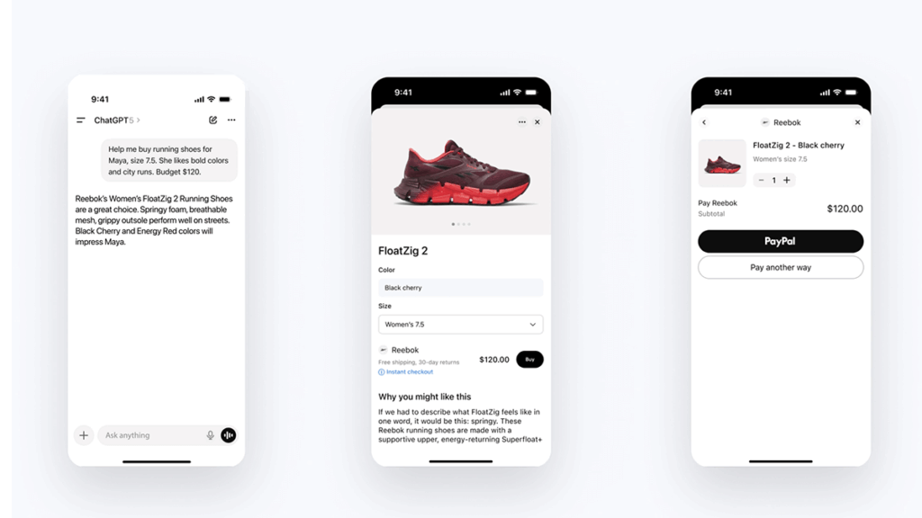 Paypal anuncia acuerdo con OpenAI para integrar su monedero digital dentro de ChatGPT 3 chatgpt paypal