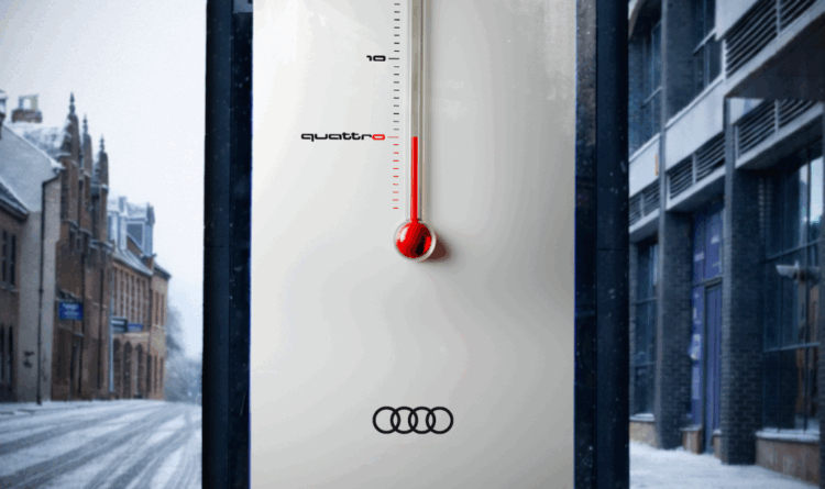 ¿Por qué en esta propuesta DOOH de Audi sólo se observa un termómetro? 1 Audi Quattro Season D6 TightCrop 1024x607 1
