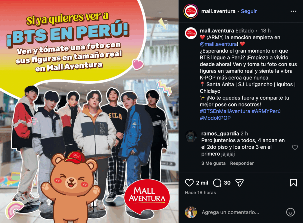 El fenómeno BTS en Perú: así las marcas y entidades del Estado se sumaron a la tendencia 2 Captura de Pantalla 2026 01 14 a las 11.39.23