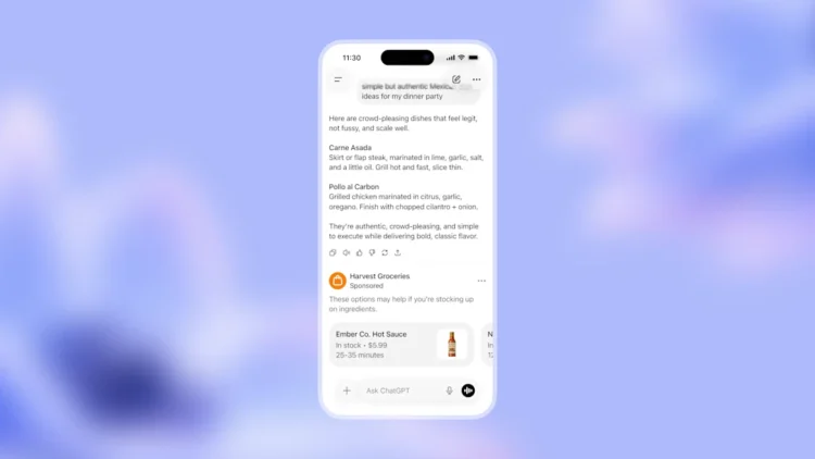 ChatGPT empezará a mostrar publicidad a sus usuarios en Estados Unidos 1 OAI Ad Blog Inline AdMock2 16x9 1