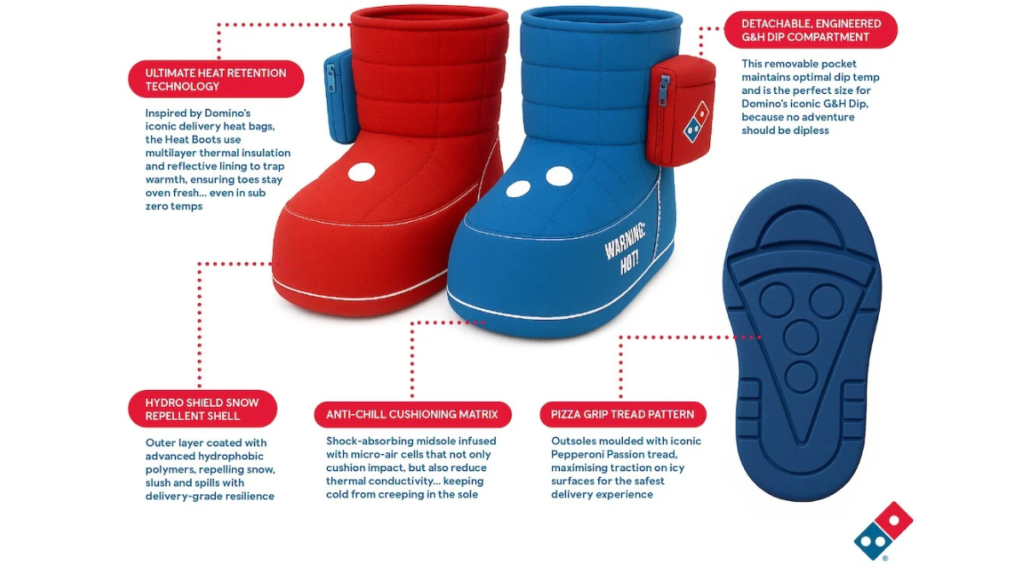 dominos pizza heat boots botas 4 1