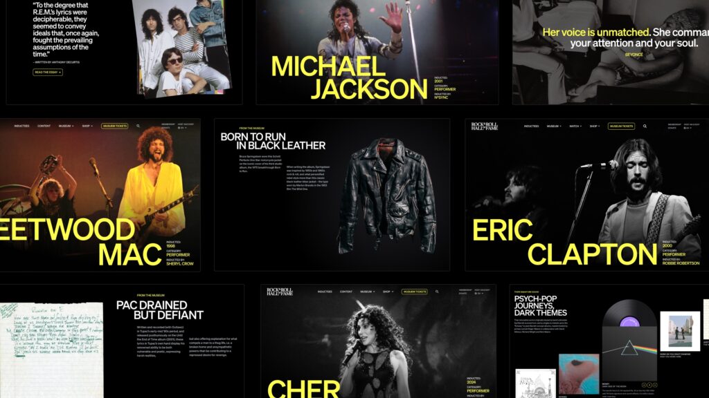 Rock & Roll Hall of Fame lanza nueva web con experiencia digital inmersiva 2 5 INDUCTEE PAGES1