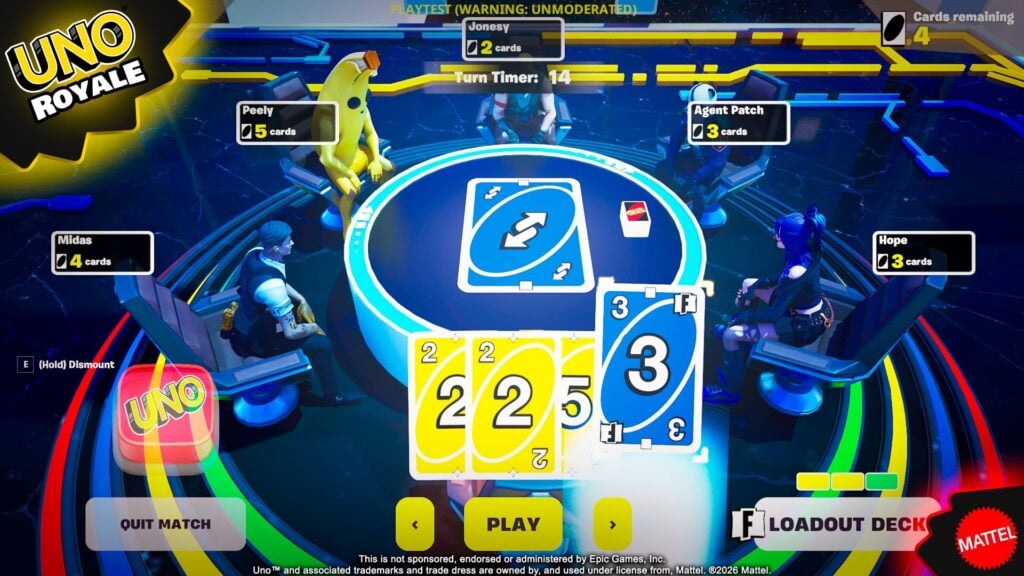 UNO Royale: la primera experiencia oficial del clásico de cartas en Fortnite 2 HCG HS akAA3q2