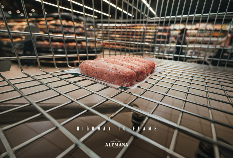 En esta campaña, las rejillas de los carritos de compras lucen como una parrilla 1 ale1