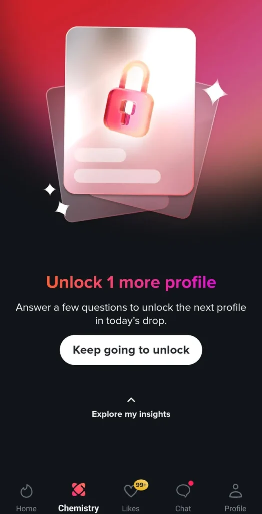 Chemistry: la nueva forma de hacer match en Tinder con ayuda de la IA 2 this new chemistry function is hilarious had about 6 or 7 v0 wd8rjsdaip1g1