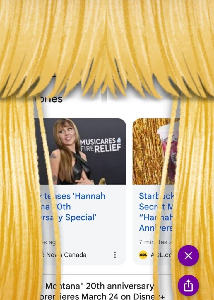 Hannah Montana cumple 20 años y así lo celebra Google.