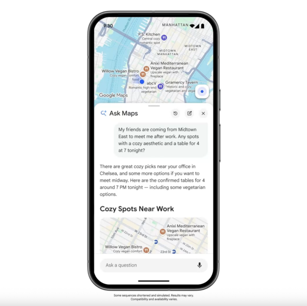 Google Maps presenta su mayor actualización en más de una década con navegación inmersiva en 3D y Gemini 3 ASK MAPS 2