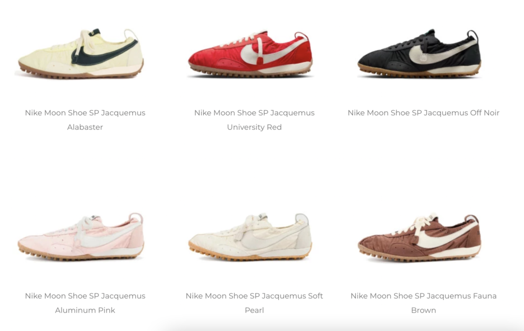 Nike y Jacquemus amplían su reinterpretación del Moon Shoe con nuevos colores 2 Captura de Pantalla 2026 03 11 a las 16.29.01