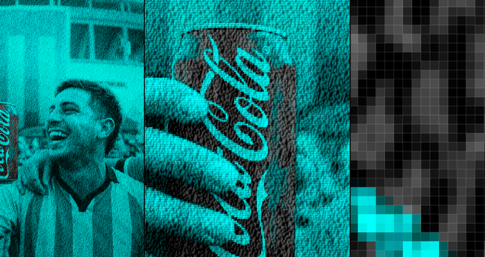 Coca-Cola usa ilusiones ópticas para mostrar su rojo en estadios donde el color está vetado 3 Diseno 47
