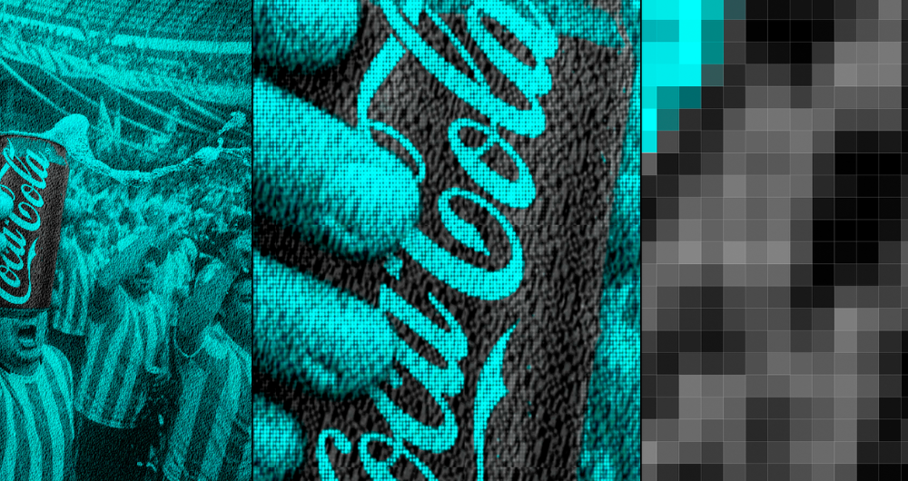 Coca-Cola usa ilusiones ópticas para mostrar su rojo en estadios donde el color está vetado 2 Diseno 48