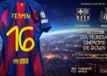 FC Barcelona incorpora tipografía inclusiva en la Champions League.