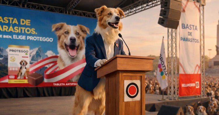 "El CAN-didato", la campaña de 121 Latam que convierte un antiparasitario en inesperada campaña presidencial 1 Proteggo