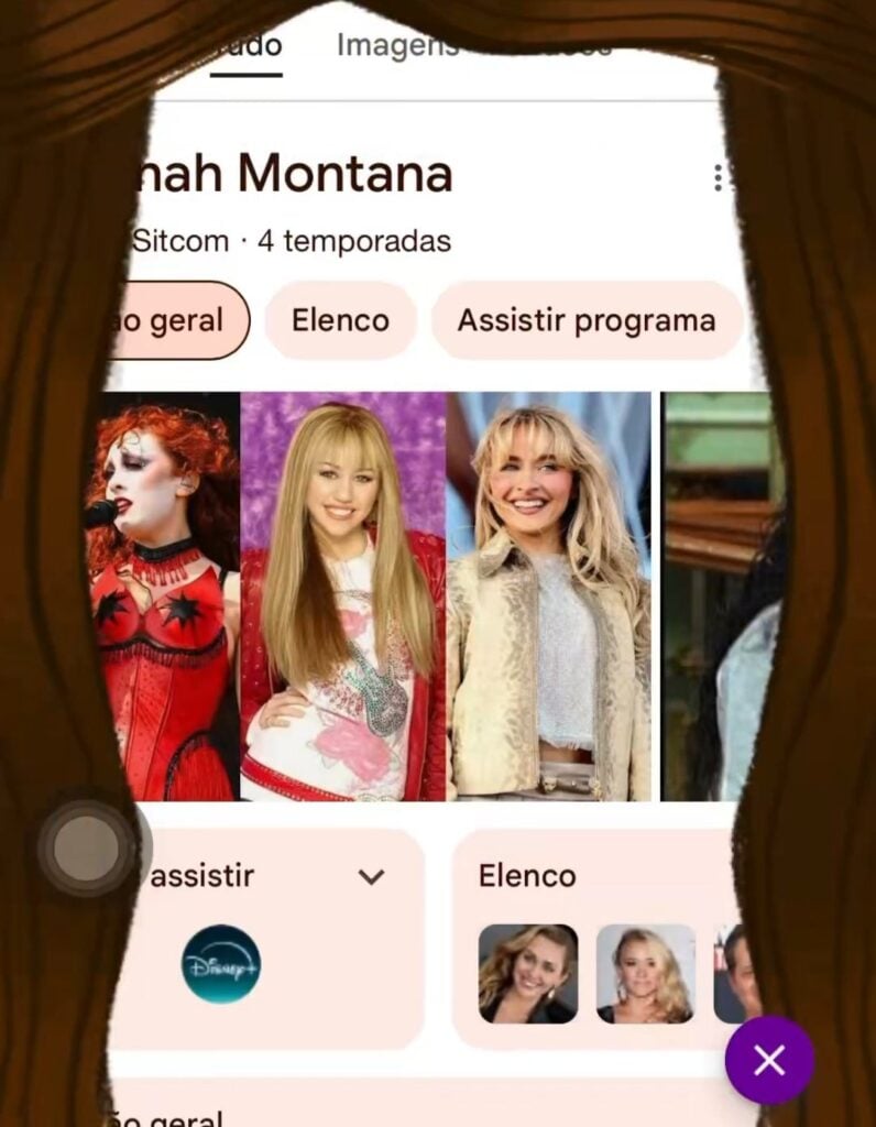 Doodle de Google por 20 aniversario de Hannah Montana. 