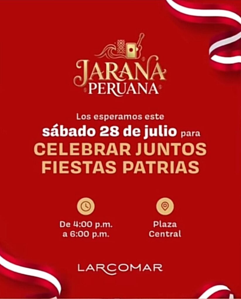 Larcomar adelanta las Fiestas Patrias.