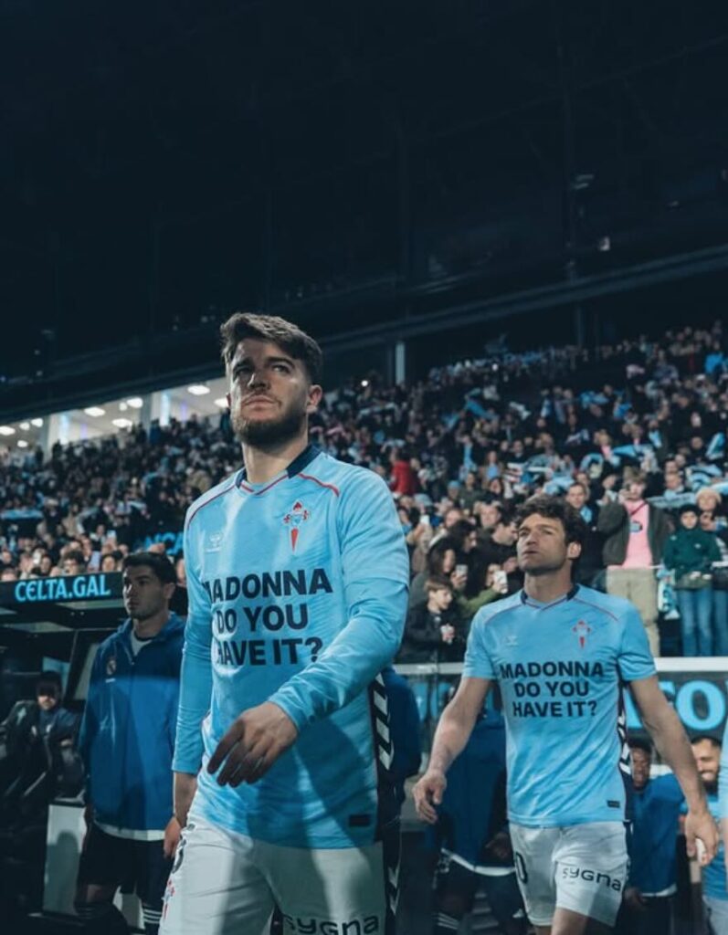 "¿Madonna, la tienes?": la campaña del Celta de Vigo para encontrar la camiseta que la artista usó en 1990 5 madonna celta camisetas partido 1