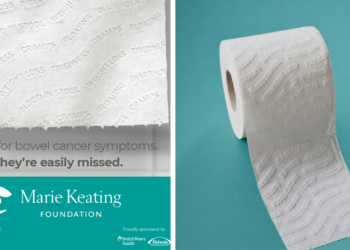 Anuncios que esconden los síntomas del cáncer en papel higiénico