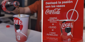 Coca-Cola continúa capitalizando el Mundial y lanza vasos temáticos que cambian de color 3 Coca Cola