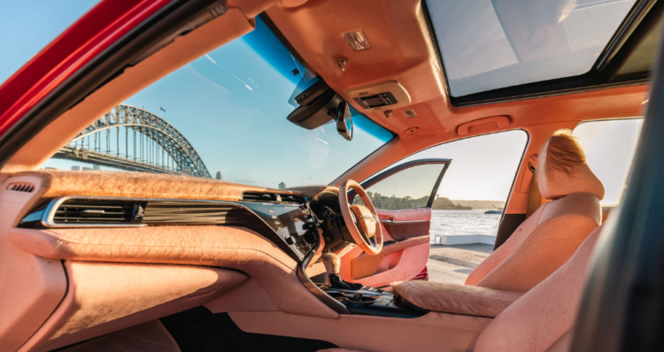 Un auto cubierto con piel sintética advierte sobre el daño solar al conducir 1 The Sunburnt Car: un auto advierte sobre el daño solar