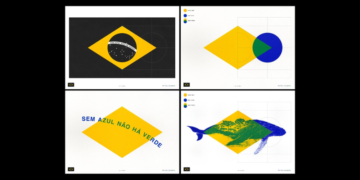 Una campaña reinterpreta la bandera de Brasil para alertar sobre la protección de los océanos