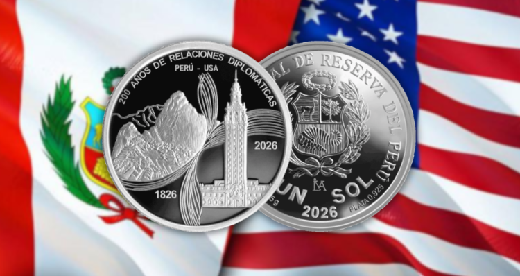 BCRP lanza moneda de S/1 por los 200 años de relaciones entre Perú y EE. UU.