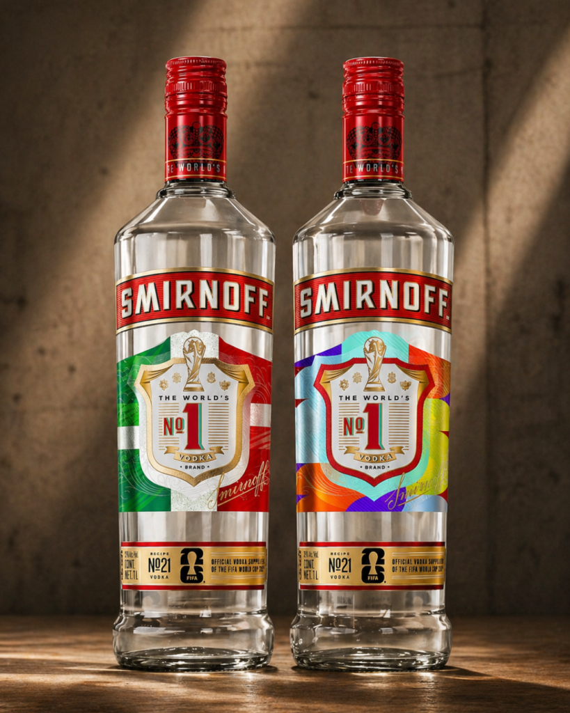 Botella especiales de Smirnoff: Mundial 2026
