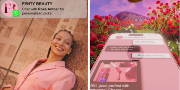 Fenty Beauty lanza un asistente de IA que envía recomendaciones de belleza por WhatsApp 2 Edits MN 28