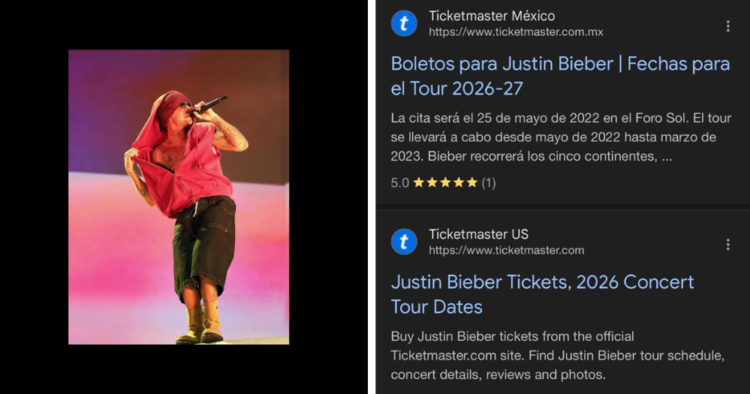 Justin Bieber - Rumores de Gira