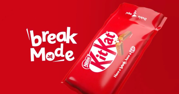 KitKat convierte su empaque en un bloqueador de señal para poder disfrutar un verdadero break