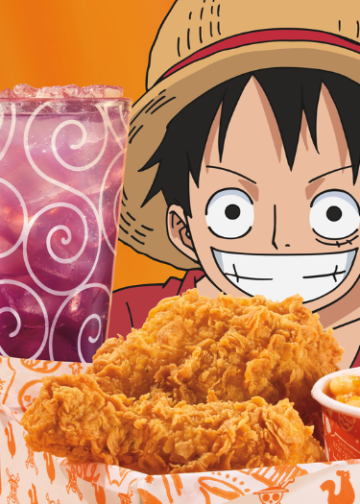Popeyes lanza colaboración con ONE PIECE con menú temático y coleccionables