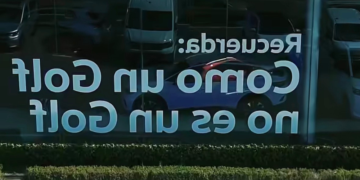 Volkswagen lanza campaña que solo puede leerse en vitrinas de la competencia 3 Volkswagen usa a la competencia para hacer visible su campaña