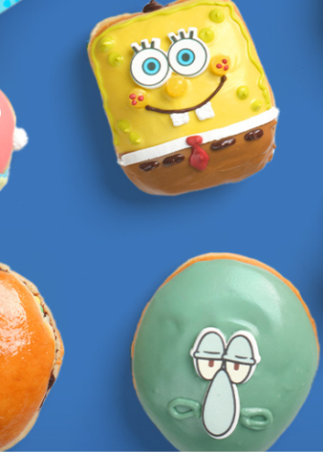 Krispy Kreme lanza colección de Bob Esponja y lleva el universo de Fondo de Bikini al punto de venta