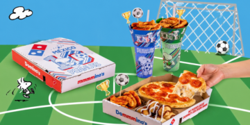 Domino's Pizza lanza vasos de Snoopy inspirados en el Mundial 2026