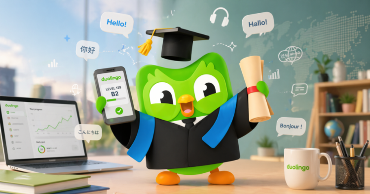 Duolingo anunció una expansión en su oferta educativa que permitirá a los usuarios avanzar hasta el nivel B2