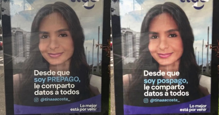 Polémica Tigo: Alteraron con IA una valla y la marca convirtió el caso en una postura contra la violencia digital