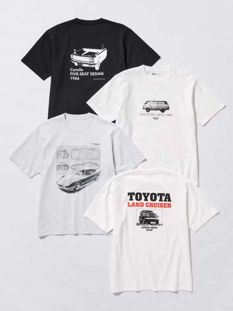 Toyota se une a Uniqlo en un colaboración que celebra la moda retro 2 Así la colección de Toyota x Uniqlo.