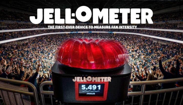 Jell-O presenta un dispositivo que mide la emoción de los aficionados a través del movimiento de la gelatina 1 Jell-O