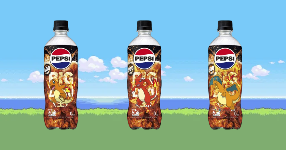 Pepsi lanza botellas edición Pokémon con diseños coleccionables inspirados en evoluciones clásicas 3 Pokemon x Pepsi: botella evolución de Charmander