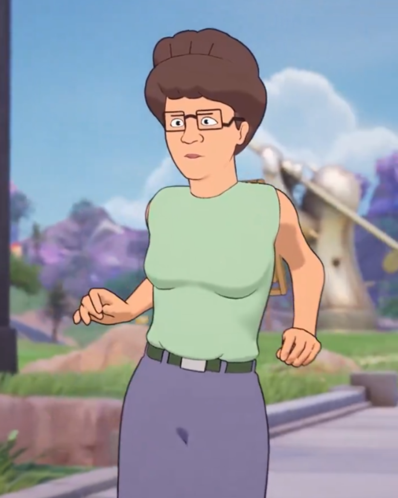Skin de Fortnite de Peggy Hill, de King of the Hill.