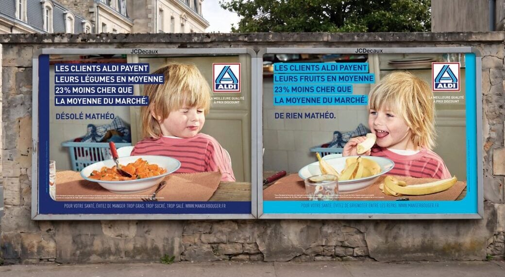 ALDI habla con humor de la relación conflictiva de los niños hacia las verduras
