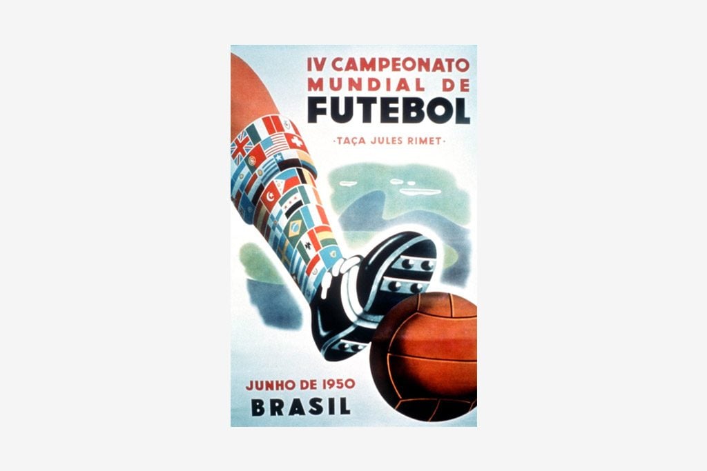La evolución de los logos de la Copa Mundial de la FIFA a lo largo de la historia 6 Brasil 1950
