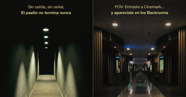 Cinemark convierte sus pasillos vacíos en una experiencia inspirada en “Backrooms” 1 Cinemark convierte sus pasillos vacíos en una experiencia inspirada en “Backrooms”