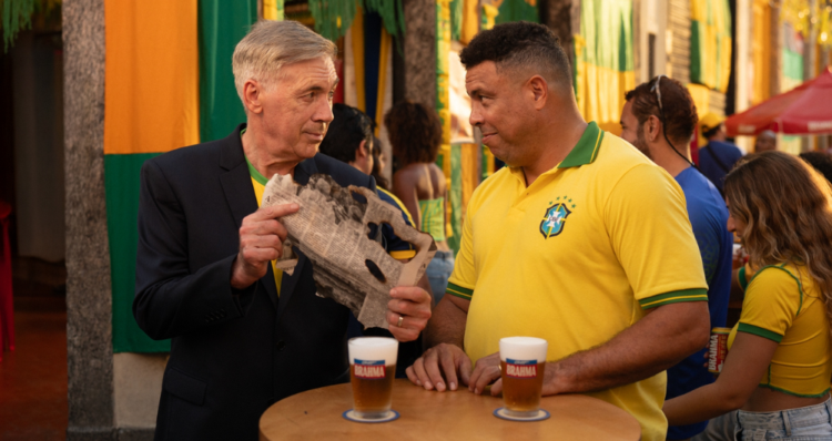 Brahma revive la mística del fútbol brasileño junto a Ronaldo Nazário y Carlo Ancelotti