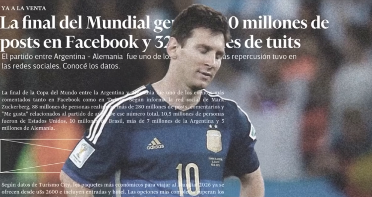 El Cronista retrata la "deuda impagable" de los argentinos con Messi 1 El Cronista retrata la "deuda impagable" de los argentinos con Messi