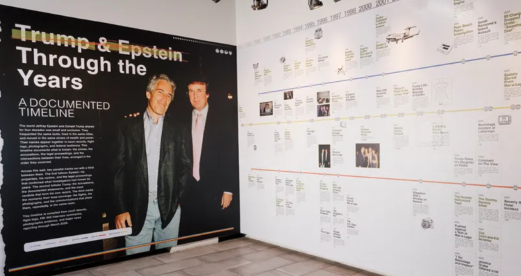 "Epstein Files": exhibición en Nueva York imprime 3,5 millones de documentos del caso Jeffrey Epstein 1 "Epstein Files": exhibición en Nueva York imprime 3,5 millones de documentos del caso Jeffrey Epstein