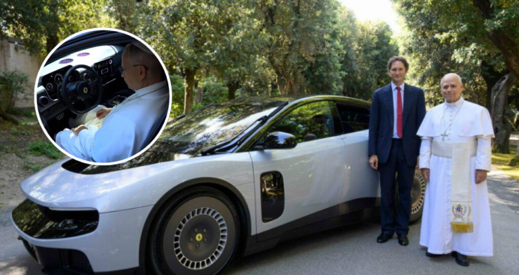 El papa León XIV y Ferrari protagonizan uno de los encuentros más comentados