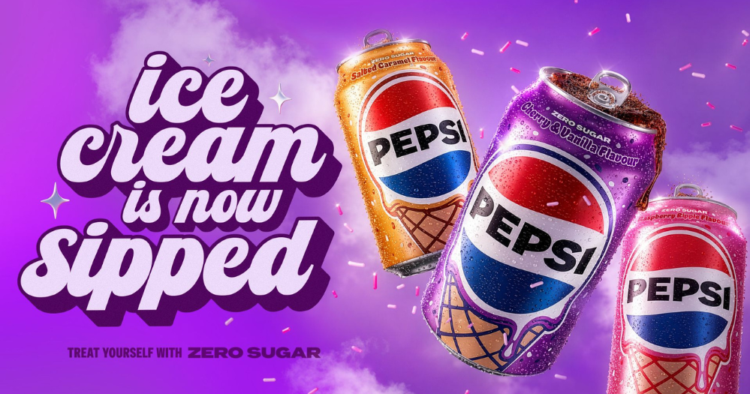 Pepsi lanza nuevas bebidas sin azúcar inspiradas en sabores de helado 1 Pepsi anuncia una línea de sabores inspirados en helado