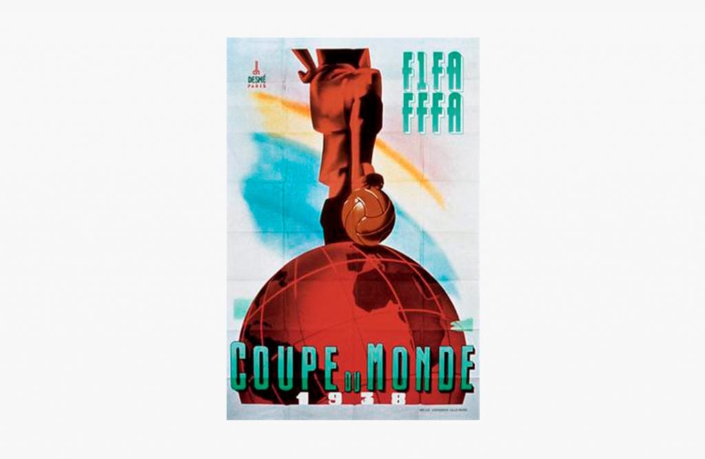 La evolución de los logos de la Copa Mundial de la FIFA a lo largo de la historia 7 Francia 1938